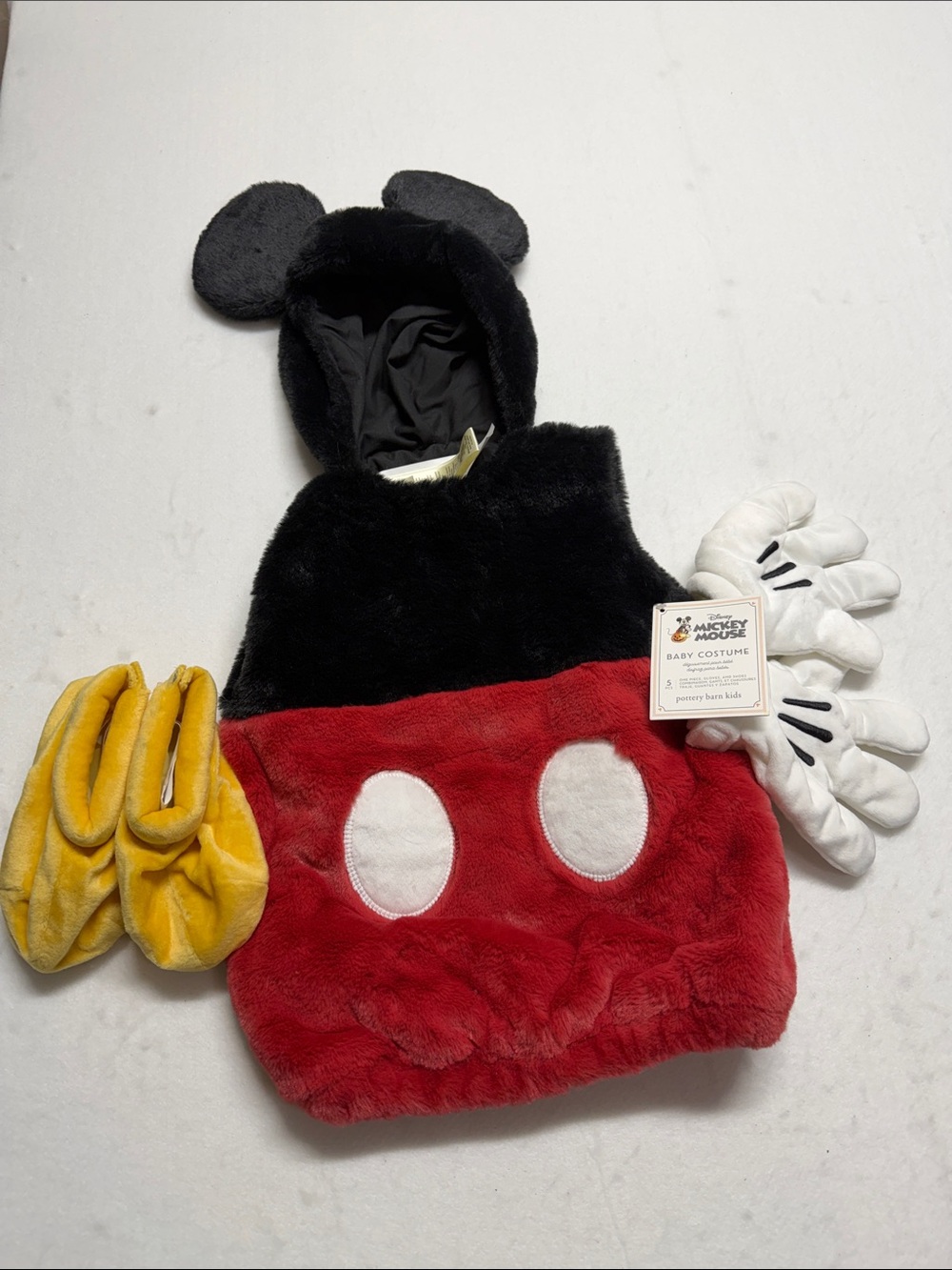 Pottery Barn Kids Disney Mickey Mouse Plush Costume 12-24m NWT